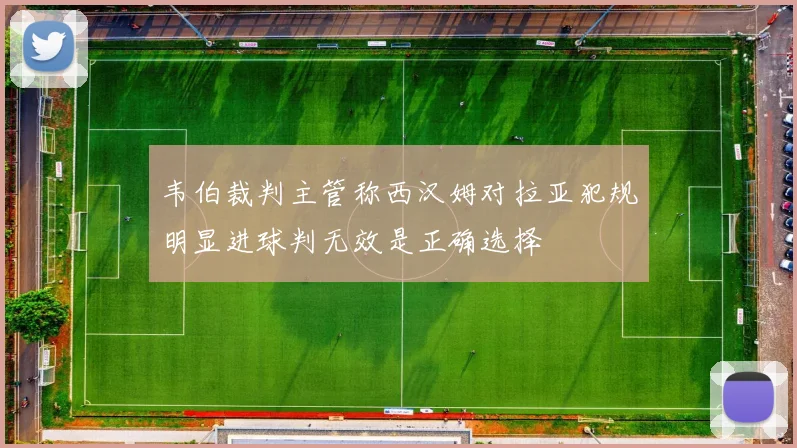 韦伯裁判主管称西汉姆对拉亚犯规明显进球判无效是正确选择